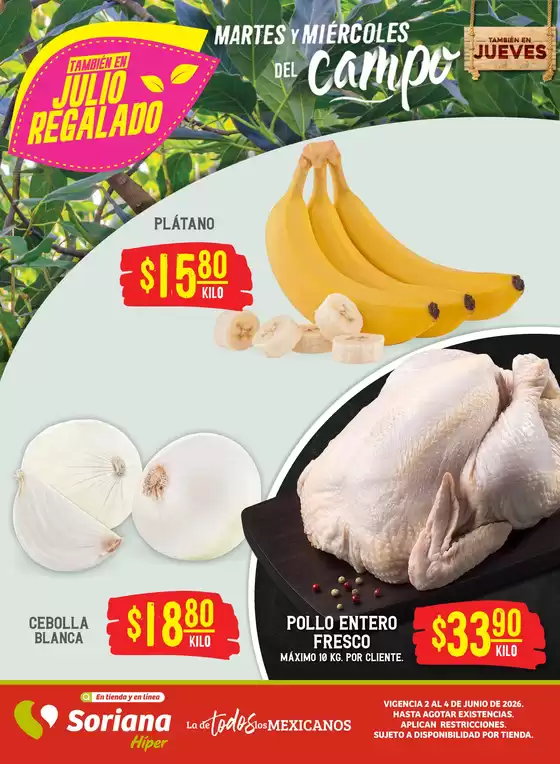 Catálogo Soriana Híper en San Juan del Río (Querétaro) | Ofertas para cazadores de gangas | 2026-06-02T00:00:00.000Z - 2026-06-04T00:00:00.000Z