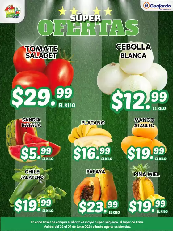 Catálogo Guajardo en Pichucalco | Descubre ofertas atractivas | 2026-06-02T00:00:00.000Z - 2026-06-04T00:00:00.000Z