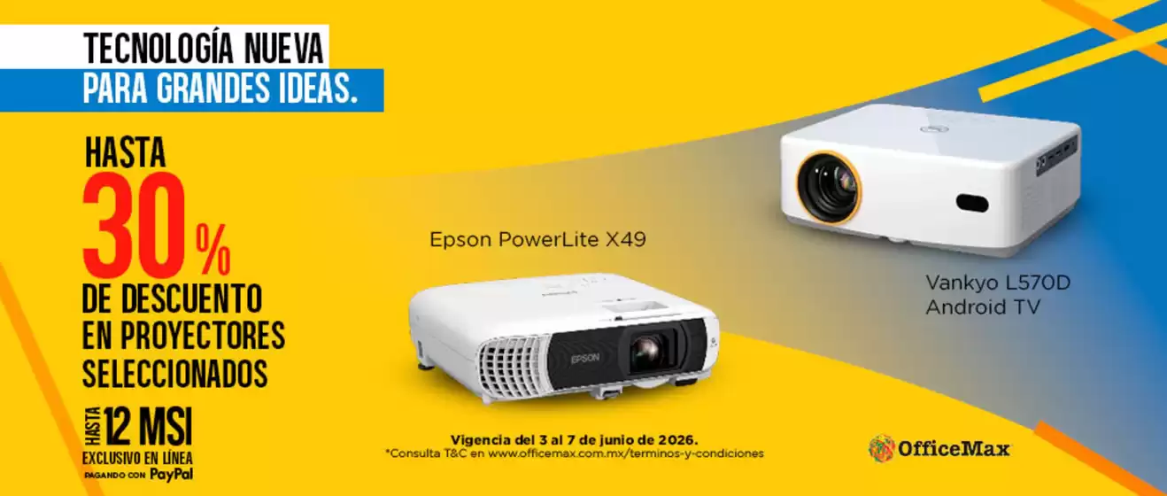 Catálogo OfficeMax en Ciudad Victoria | Grandes descuentos en productos seleccionados | 2026-06-03T00:00:00.000Z - 2026-06-07T00:00:00.000Z