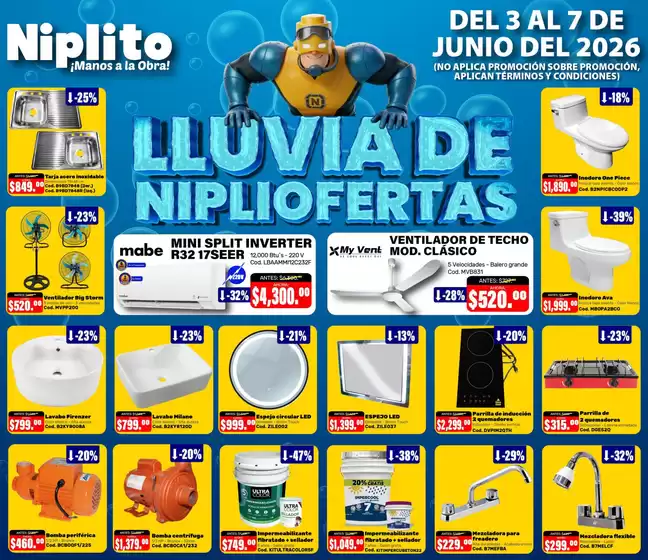Catálogo Niplito | Ofertas principales y descuentos | 2026-06-03T00:00:00.000Z - 2026-06-07T00:00:00.000Z