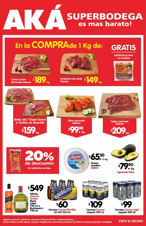 Catálogo AKÁ Superbodega | Ofertas AKÁ Superbodega | 2026-06-05T00:00:00.000Z - 2026-06-07T00:00:00.000Z
