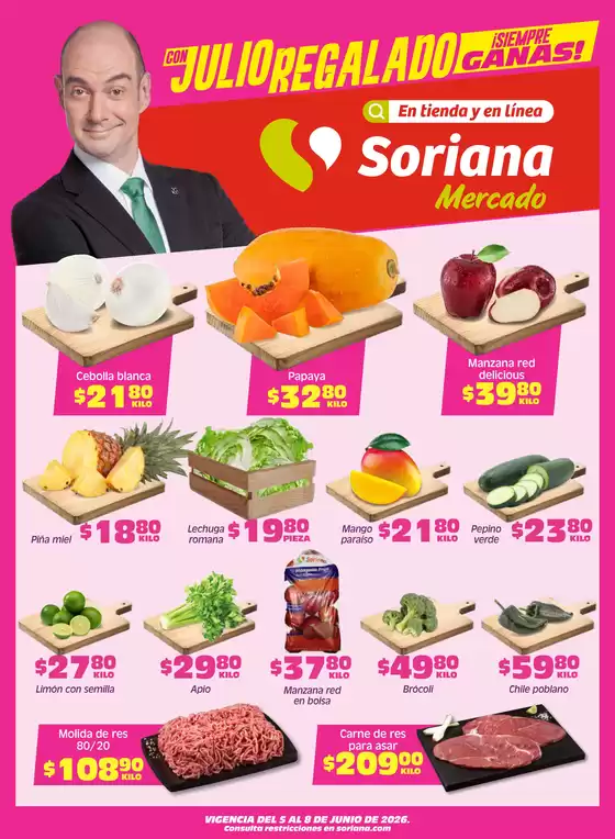 Catálogo Soriana Express | Ofertas principales para todos los cazadores de gangas | 2026-06-05T00:00:00.000Z - 2026-06-08T00:00:00.000Z