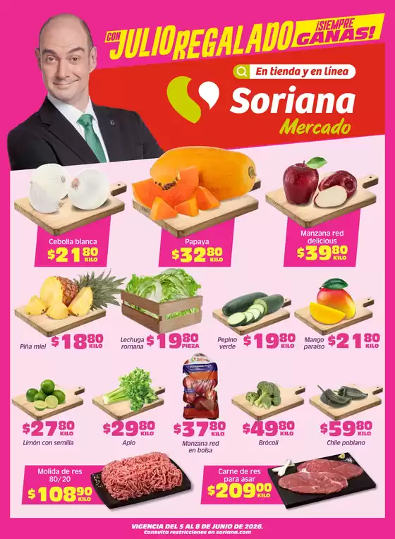 Catálogo Soriana Mercado en San Andrés Huayápam | Ofertas y gangas exclusivas | 2026-06-05T00:00:00.000Z - 2026-06-08T00:00:00.000Z