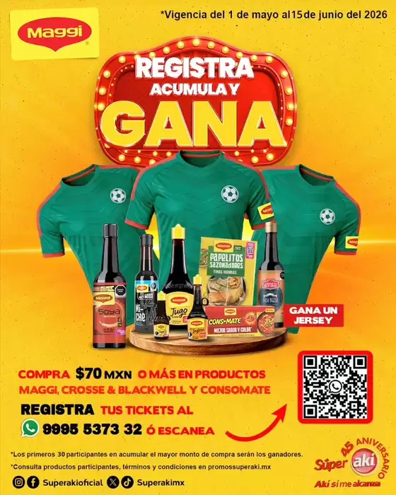 Catálogo Súper Aki | Ofertas especiales atractivas para todos | 2026-05-01T00:00:00.000Z - 2026-06-15T00:00:00.000Z