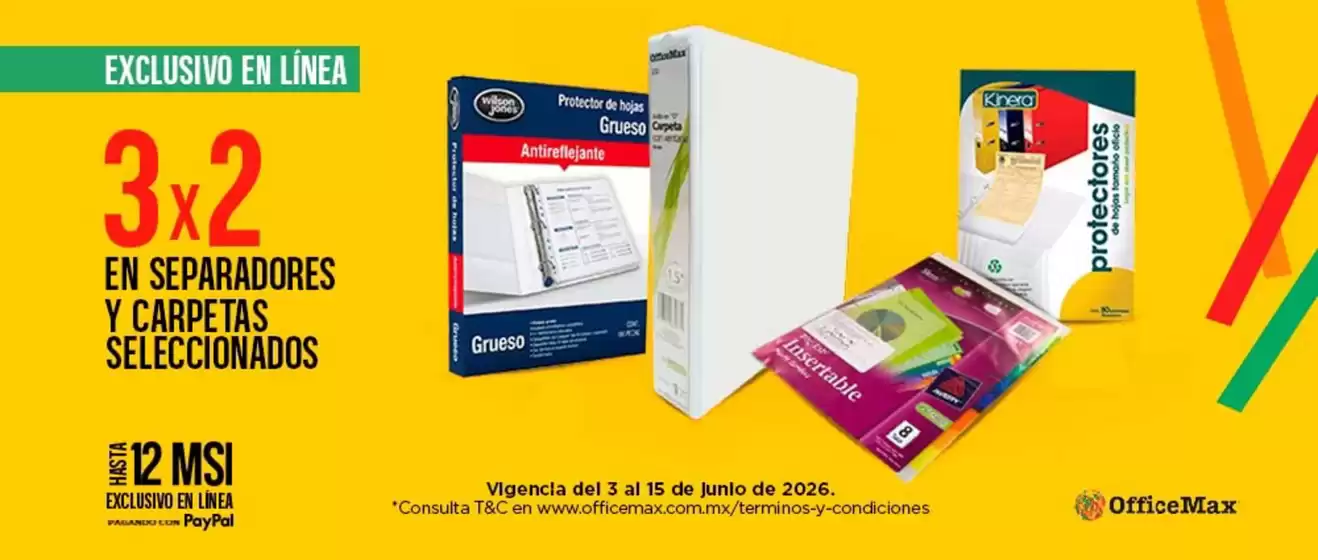 Catálogo OfficeMax | Ofertas exclusivas para nuestros clientes | 2026-06-03T00:00:00.000Z - 2026-06-15T00:00:00.000Z