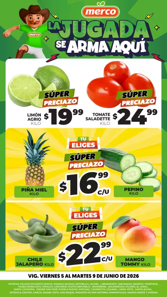 Catálogo Merco | Frutas y Verduras 5 al 9 de Junio | 2026-06-05T00:00:00.000Z - 2026-06-09T00:00:00.000Z