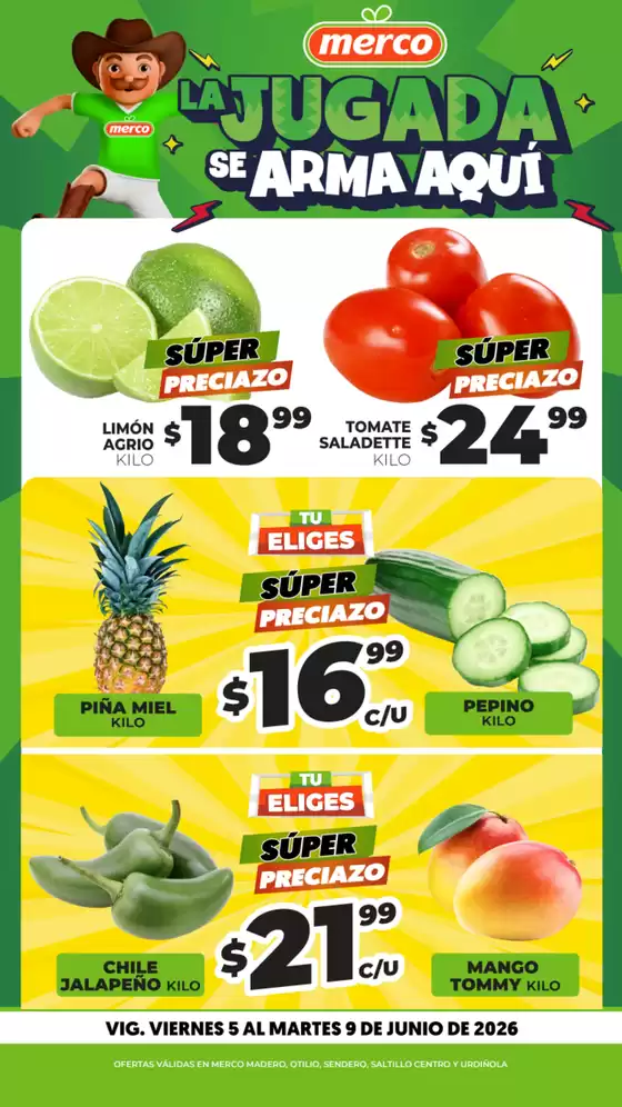 Catálogo Merco | Frutas y Verduras 5 al 9 de Junio ENFOQUE | 2026-06-05T00:00:00.000Z - 2026-06-09T00:00:00.000Z