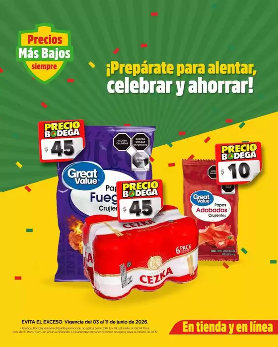 Catálogo Bodega Aurrera | Ofertas especiales para ti | 2026-06-03T00:00:00.000Z - 2026-06-11T00:00:00.000Z