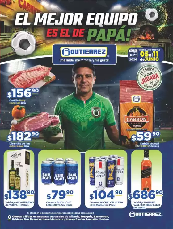 Catálogo Super Gutierrez | Ofertas principales para todos los cazadores de gangas | 2026-06-05T00:00:00.000Z - 2026-06-11T00:00:00.000Z