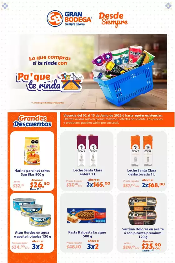 Catálogo La gran bodega | Ahorra ahora con nuestras ofertas | 2026-06-02T00:00:00.000Z - 2026-06-15T00:00:00.000Z