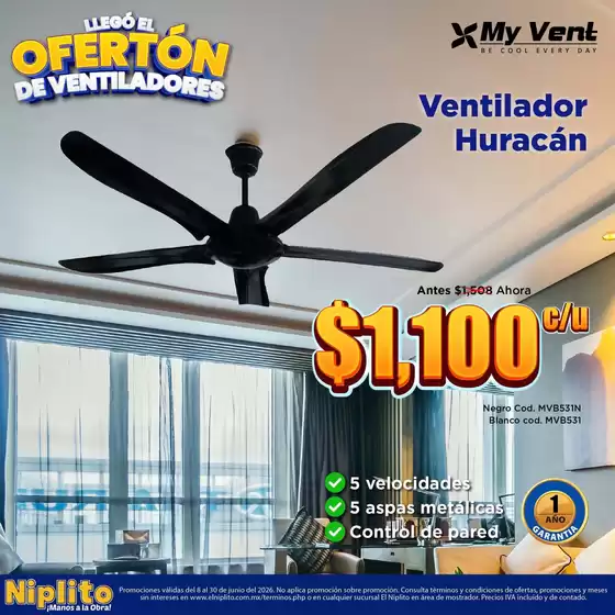 Catálogo Niplito | Descuentos y promociones | 2026-06-08T00:00:00.000Z - 2026-06-30T00:00:00.000Z