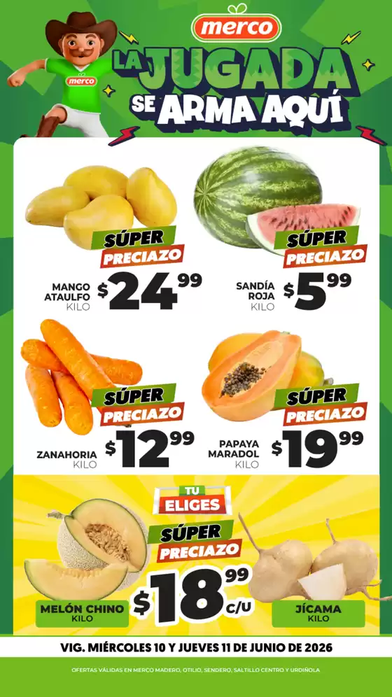 Catálogo Merco | Frutas y Verduras 10 y 11 de Junio ENFOQUE | 2026-06-10T00:00:00.000Z - 2026-06-11T00:00:00.000Z