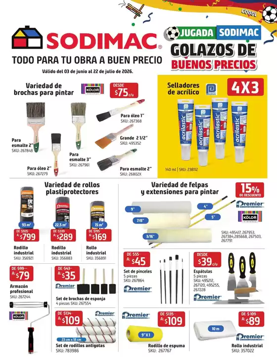 Catálogo Sodimac Constructor | Nuevas ofertas para descubrir | 2026-06-03T00:00:00.000Z - 2026-07-22T00:00:00.000Z