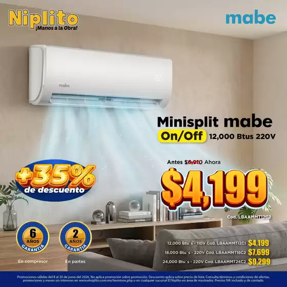 Catálogo Niplito | Ahorra ahora con nuestras ofertas | 2026-06-08T00:00:00.000Z - 2026-06-30T00:00:00.000Z