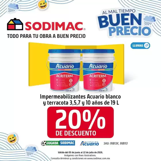 Catálogo Sodimac Constructor | Excelente oferta para todos los clientes | 2026-06-03T00:00:00.000Z - 2026-07-22T00:00:00.000Z