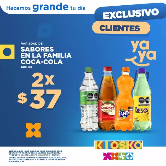 Catálogo Kiosko en Zapopan | Hidratación | 2026-06-10T00:00:00.000Z - 2026-07-14T00:00:00.000Z
