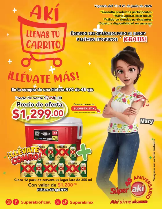 Catálogo Súper Aki en Zapopan | Excelente oferta para cazadores de gangas | 2026-06-10T00:00:00.000Z - 2026-06-21T00:00:00.000Z