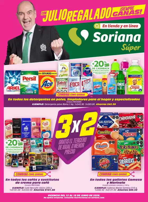 Catálogo Soriana Súper en La Paz | Gran variedad de ofertas | 2026-06-12T00:00:00.000Z - 2026-06-18T00:00:00.000Z