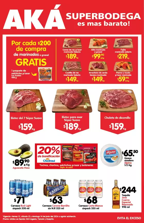 Catálogo AKÁ Superbodega | Ofertas AKÁ Superbodega | 2026-06-12T00:00:00.000Z - 2026-06-14T00:00:00.000Z