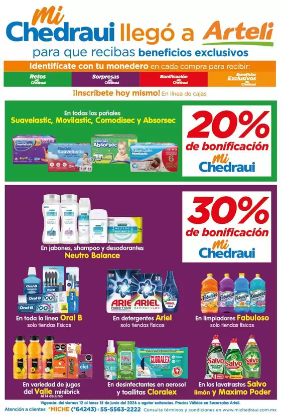 Catálogo Arteli en Kanasín | Ofertas principales y descuentos | 2026-06-12T00:00:00.000Z - 2026-06-15T00:00:00.000Z