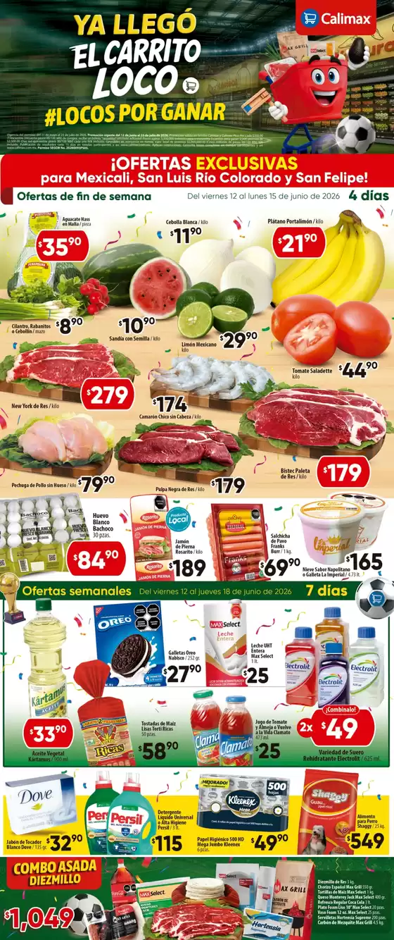 Catálogo Calimax en Kanasín | Excelente oferta para todos los clientes | 2026-06-15T00:00:00.000Z - 2026-06-18T00:00:00.000Z