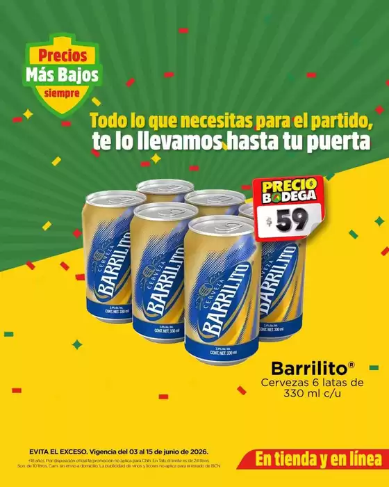 Catálogo Bodega Aurrera en Cabo San Lucas | Ofertas principales para todos los cazadores de gangas | 2026-06-03T00:00:00.000Z - 2026-06-15T00:00:00.000Z