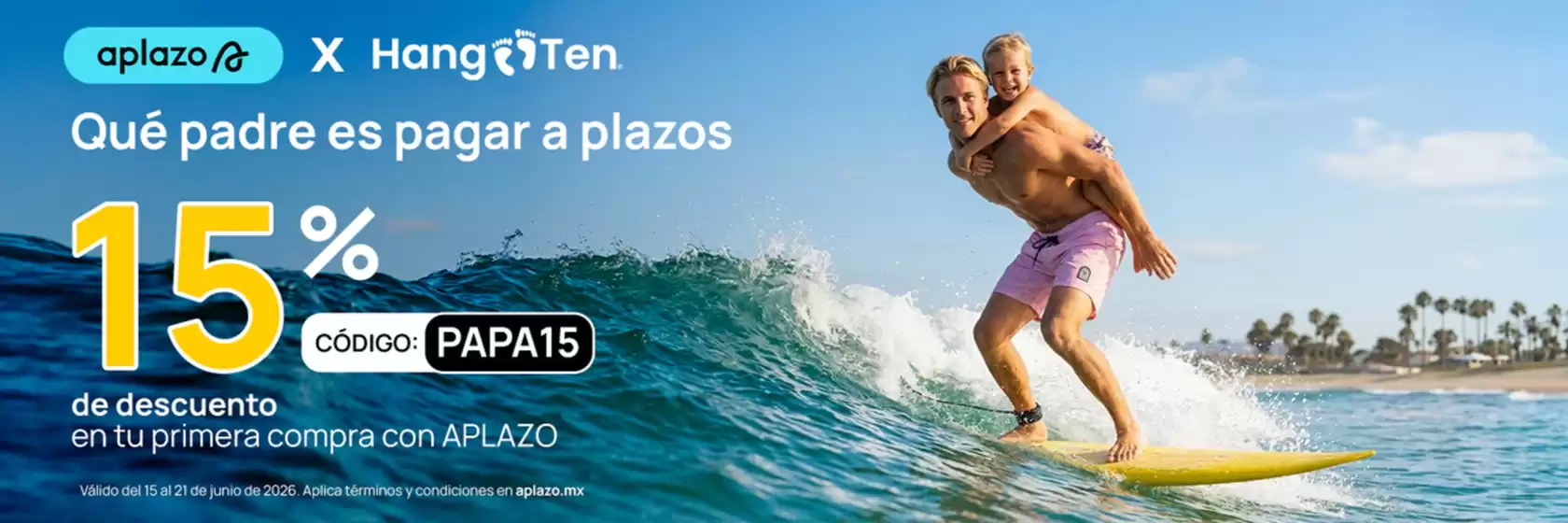 Catálogo Hang Ten | Ofertas principales para todos los clientes | 2026-06-15T00:00:00.000Z - 2026-06-21T00:00:00.000Z