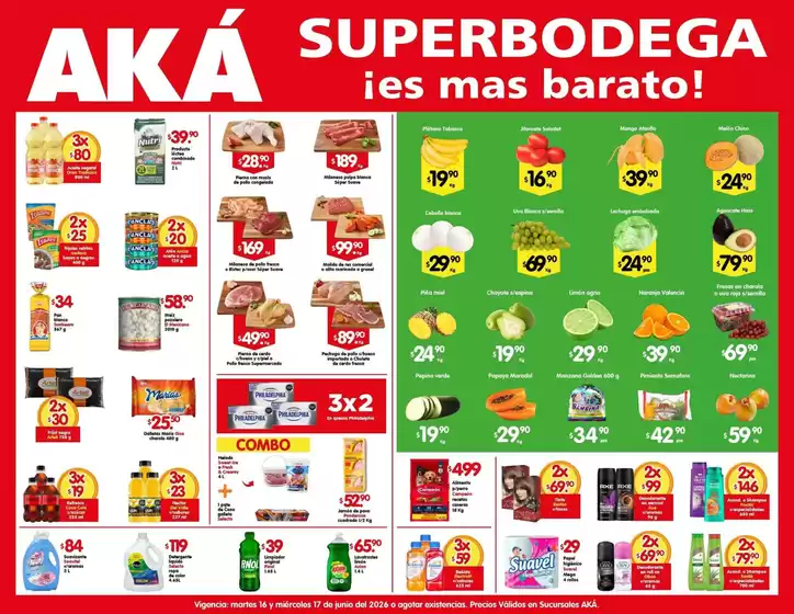 Catálogo AKÁ Superbodega | Ofertas AKÁ Superbodega | 2026-06-16T00:00:00.000Z - 2026-06-17T00:00:00.000Z