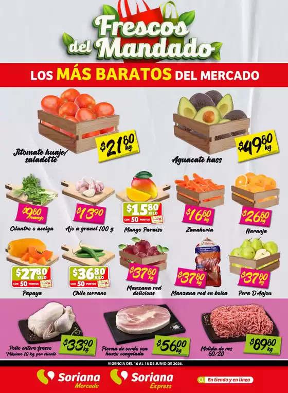 Catálogo Soriana Express en Motul de Carrillo Puerto | Ofertas y promociones actuales | 2026-06-16T00:00:00.000Z - 2026-06-18T00:00:00.000Z