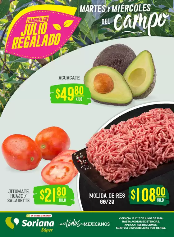 Catálogo Soriana Súper en San Pedro Totoltepec | Gangas exclusivas | 2026-06-16T00:00:00.000Z - 2026-06-17T00:00:00.000Z
