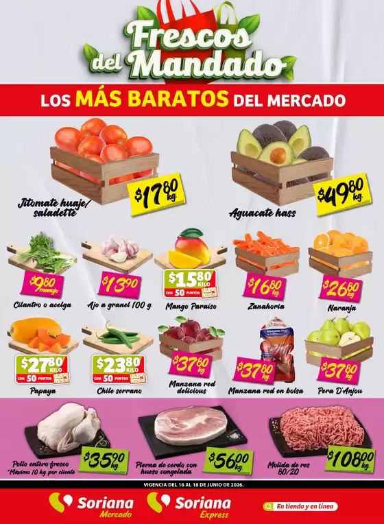 Catálogo Soriana Mercado | Ofertas principales para ahorradores | 2026-06-16T00:00:00.000Z - 2026-06-18T00:00:00.000Z