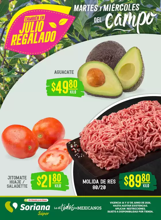 Catálogo Soriana Súper en San Pedro Totoltepec | Ofertas especiales para ti | 2026-06-16T00:00:00.000Z - 2026-06-17T00:00:00.000Z
