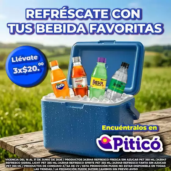 Catálogo Piticó | Ofertas especiales para ti | 2026-06-18T00:00:00.000Z - 2026-06-30T00:00:00.000Z