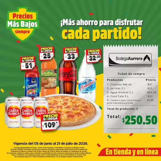 Catálogo Bodega Aurrera en General Miguel Alemán (Potrero Nuevo) | Grandes descuentos en productos seleccionados | 2026-06-05T00:00:00.000Z - 2026-07-21T00:00:00.000Z