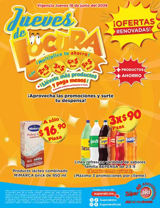 Catálogo Súper Aki | JUEVES DE LOCURA 18 DE JUNIO compressed | 2026-06-18T00:00:00.000Z - 2026-06-18T00:00:00.000Z