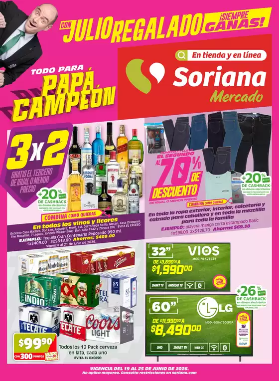 Catálogo Soriana Mercado | Promociones actuales | 2026-06-19T00:00:00.000Z - 2026-06-25T00:00:00.000Z