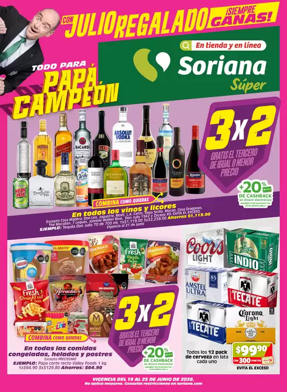 Catálogo Soriana Súper | Ofertas principales para todos los clientes | 2026-06-19T00:00:00.000Z - 2026-06-25T00:00:00.000Z