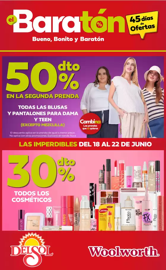 Catálogo Woolworth | Bueno, Bonito y Baratón - Baratón 1 2026 | 2026-06-19T00:00:00.000Z - 2026-06-22T00:00:00.000Z
