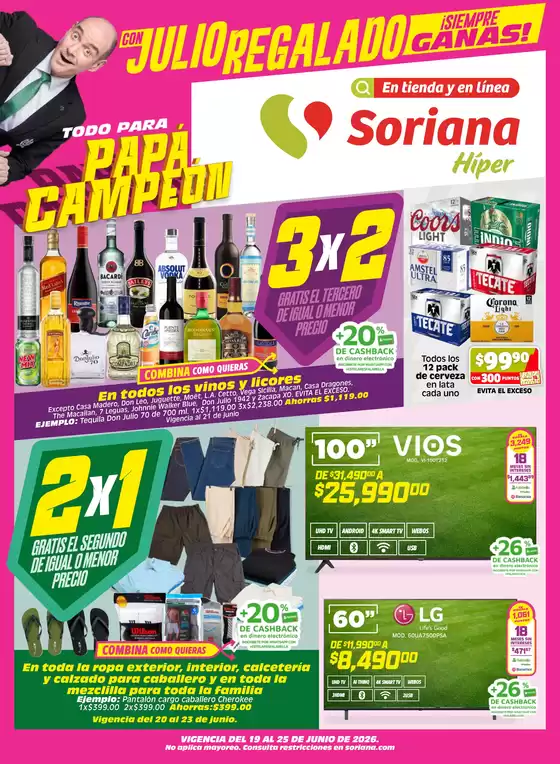 Catálogo Soriana Híper | Ofertas principales para ahorradores | 2026-06-19T00:00:00.000Z - 2026-06-25T00:00:00.000Z