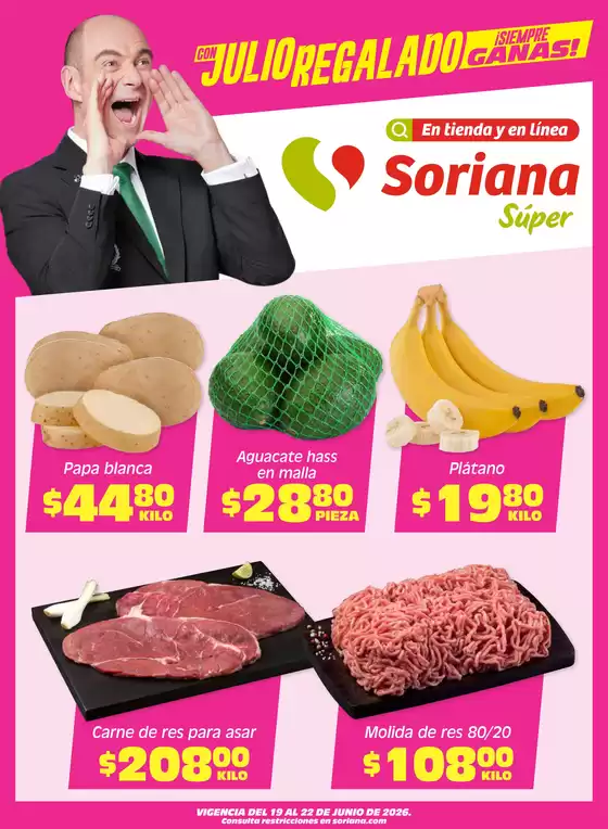 Catálogo Soriana Súper | Ahorra ahora con nuestras ofertas | 2026-06-19T00:00:00.000Z - 2026-06-22T00:00:00.000Z