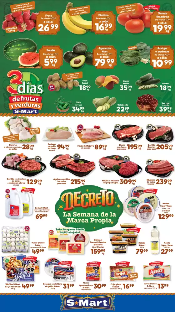 Catálogo S-Mart en Cuauhtémoc (CDMX) | Ofertas S-Mart monterrey | 2026-06-23T00:00:00.000Z - 2026-06-25T00:00:00.000Z