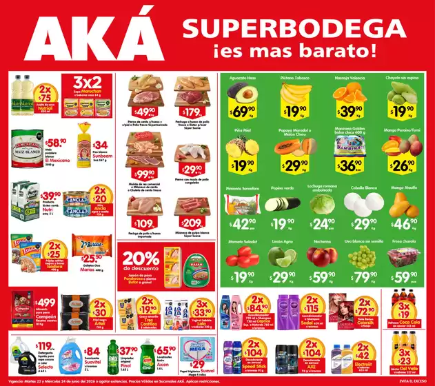 Catálogo AKÁ Superbodega | Ofertas para cazadores de gangas | 2026-06-24T00:00:00.000Z - 2026-06-24T00:00:00.000Z