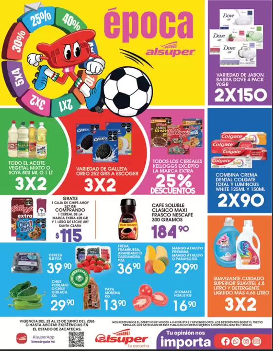 Catálogo Alsuper | Alsuper Zac | 2026-06-23T00:00:00.000Z - 2026-06-25T00:00:00.000Z