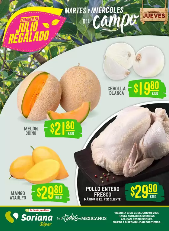 Catálogo Soriana Súper en Progreso (Yucatán) | Ofertas especiales atractivas para todos | 2026-06-23T00:00:00.000Z - 2026-06-25T00:00:00.000Z