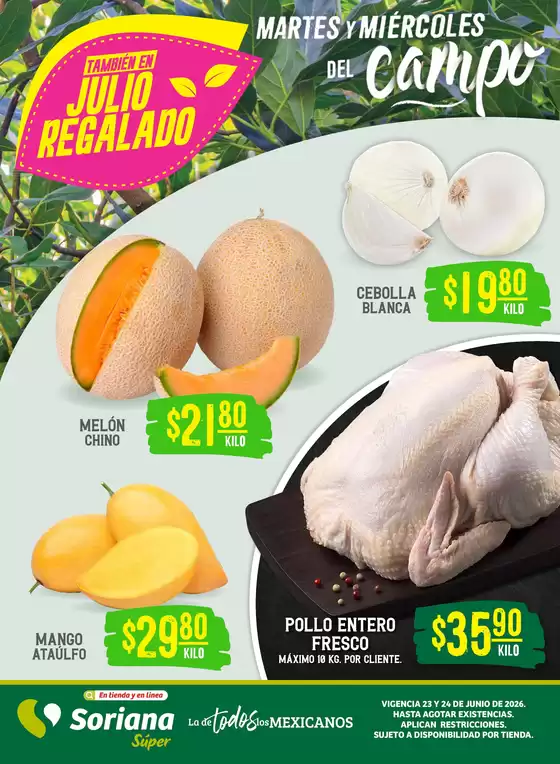 Catálogo Soriana Súper en Progreso (Yucatán) | Ofertas para cazadores de gangas | 2026-06-23T00:00:00.000Z - 2026-06-24T00:00:00.000Z