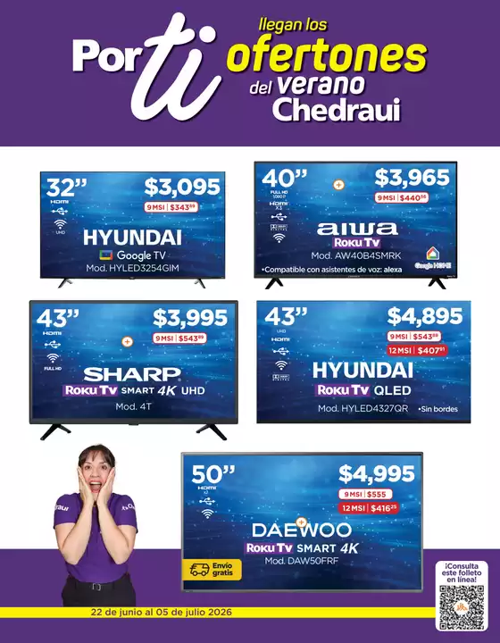 Catálogo Chedraui | Ofertas principales para todos los cazadores de gangas | 2026-06-22T00:00:00.000Z - 2026-07-05T00:00:00.000Z