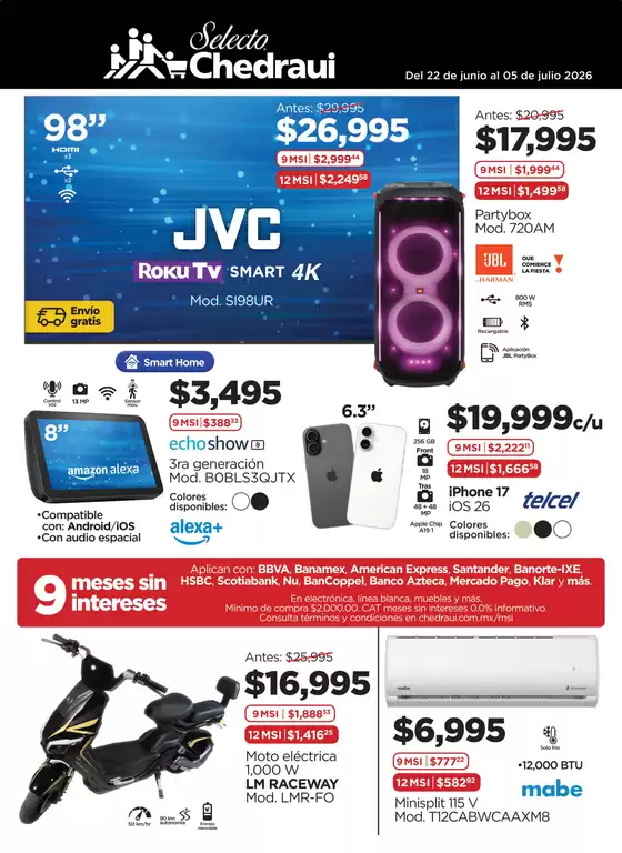 Catálogo Chedraui | Grandes descuentos en productos seleccionados | 2026-06-22T00:00:00.000Z - 2026-07-05T00:00:00.000Z