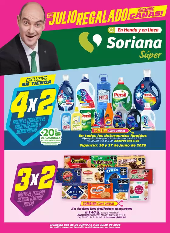 Catálogo Soriana Súper | Promociones actuales | 2026-06-26T00:00:00.000Z - 2026-07-02T00:00:00.000Z