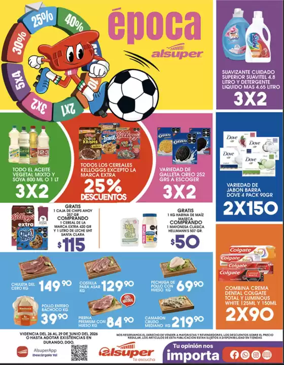 Catálogo Alsuper | Alsuper Dgo | 2026-06-26T00:00:00.000Z - 2026-06-29T00:00:00.000Z