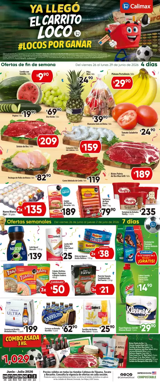 Catálogo Calimax | Ofertas Calimax | 2026-06-29T00:00:00.000Z - 2026-07-02T00:00:00.000Z